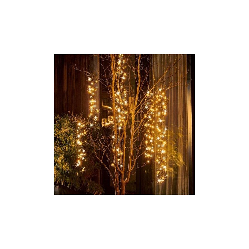 Tentes Pagodes Blanches avec Éclairage LED