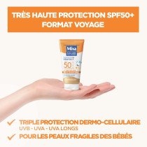 MINI LAIT SOLAIRE DES PEAUX FRAGILES BEBE SPF 50+