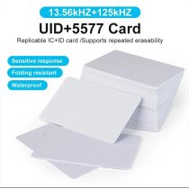 Cartes blanches réinscriptibles RFID
