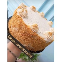 Gâteaux Caramel , Chocolat , Citron, Mousse chocolat,  Amandes torréfiées et concassées