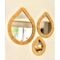 Pack miroir en raphia