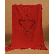 Couvercle de lit rouge berbère 