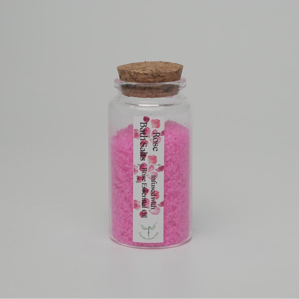 Sels de bain en rose 